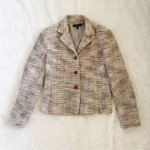 Lafayette 148 Wool Tweed Blazer Size 10 EUC